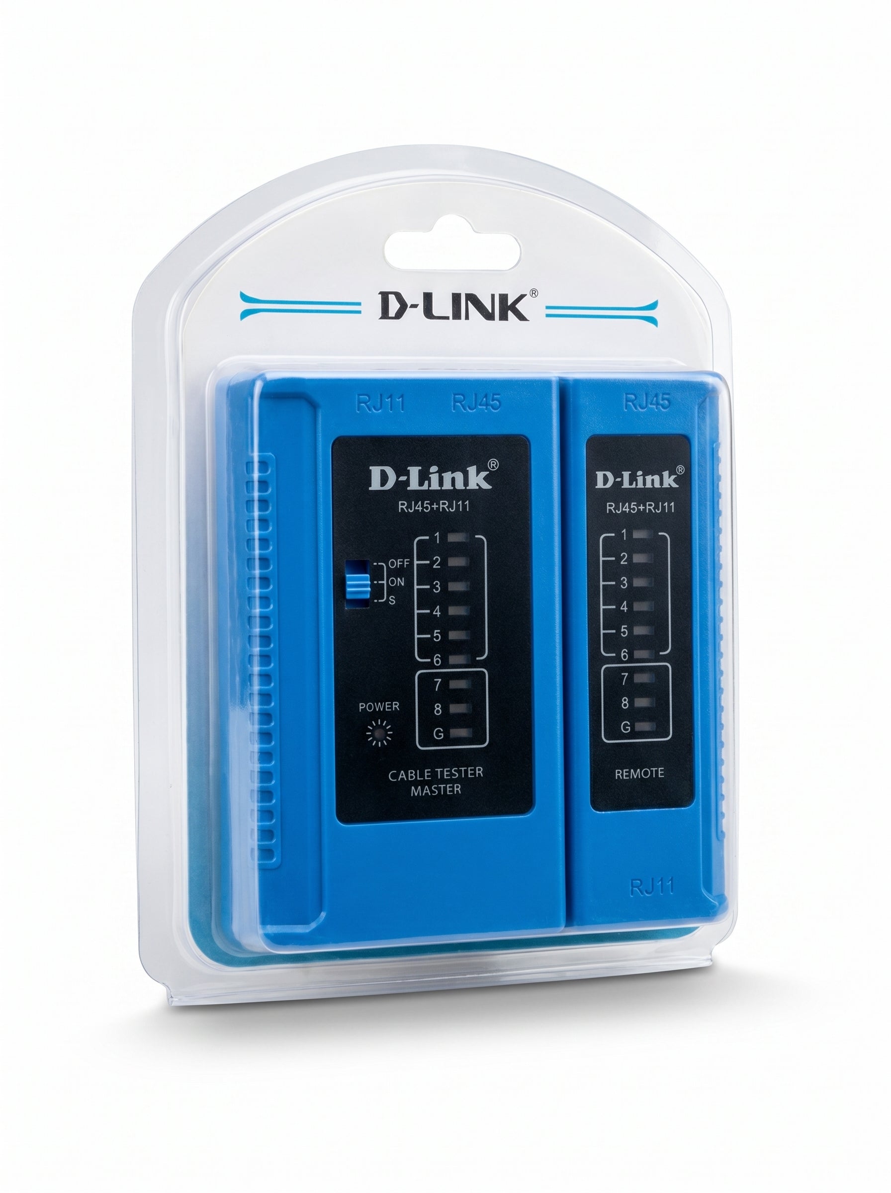 D-Link Network Cable Tester – RJ45/RJ11 LAN Cable Testing Tool for Ethernet & Telephone Cables